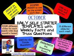 You'll want to make sure you don't wallow in regret or. Self Starter Templates Trivia Facts Trivia Questions October