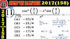 May 04, 2021 · soal sbmptn trigonometri beserta pembahasan guru ilmu sosial. Sbmptn 2017 Saintek Pembahasan Matamatika Ipa No 11 Limit Trigonometri Youtube