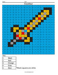 I'm looking for a good color scheme using the halloween and the orginal starter color pack. Terraria Excalibur Color By Number Coloring Squared