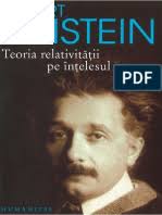 Teoria relativitatii pe intelesul tuturor. Albert Einstein Teoria Relativitatii Pe Intelesul Tuturor Pdf Pdf