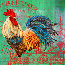 Acrylic Painting Painting Le Rooster Heaven B By Jean Plout Rooster Painting Chicken Painting Rooster Art