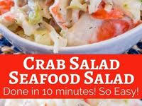 Check spelling or type a new query. 32 Crab Salad Ideas Seafood Salad Seafood Dishes Seafood Recipes