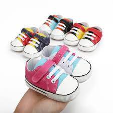 New Canvas Classic Sports Sneakers Newborn Boys Girls First Walkers Shoes Infant Toddler Soft Sole Anti Slip Baby Shoes 0 18m Shopee Brasil