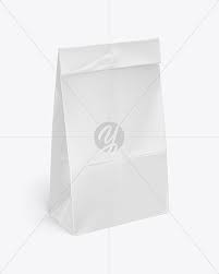 Download Glossy Paper Food Bag Mockup In Bag Sack Mockups On Yellow Images Object Mockups