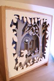 Lampe Bambi Diorama Bois Decoupe A La Scie A Chantourner In 2020 Diy Home Decor Entryway Decor Home Diy