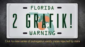 Check spelling or type a new query. Denied Many Customized License Plate Requests Rejected