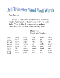 Sorry, but kerfuffle was robbed. Dear Parents Words Please Practice These Words With Your Child