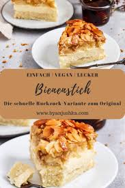 Veganer Bienenstich Rezept In 2020 Vegane Lebensmittel Bienenstich Kuchen Rezepte Bienenstich