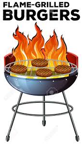 When you want to fry, steam, boil, sear and. Burger Cooking On The Flame Grilled Illustration Royalty Free Cliparts Vectors And Stock Illustration Image 60662108