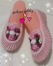 Cok Calistim Yogun Bir Ay Oldu Darisi Diger Siparislerin Basina Patik Babet Evayakkabis Pantuflas De Ganchillo Zapatos De Ganchillo Zapatillas De Ganchillo