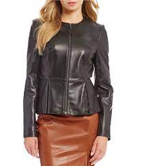 Antonio Melani Wren Genuine Leather Jacket Dillards Flare Shirt Clothes For Women Leggings Fashion