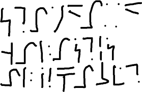 The writing of a text in english is satisfied with a replacement character by character. Standard Galactic Alphabet Minecraft Font