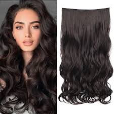 REECHO Hair Extensions 20" 1-Pack 3/4 Full Head Curly Wave Clips in