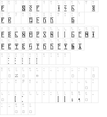 Uploaded by zemin (1 styles). Dwarf Runes 2 Regular Truetype Font