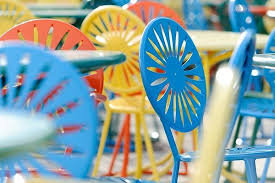 The Sunburst Design Of Chairs On The Memorial Union Terrace Are A Familiar Site From April Through November Mendota Blue Chair Uw Madison