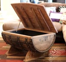 Wine Barrel Coffee Table Coffee Table Whiskey Barrel Coffee Etsy In 2020 Wine Barrel Furniture Barrel Coffee Table Barrel Furniture