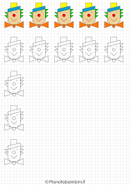 Cornicette Di Carnevale A Quadretti Da Disegnare E Colorare Disegni Quadretti Pixel Art