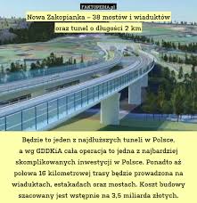 Ma szansę, co nie oznacza, że przestanie nią być. Nowa Zakopianka 38 Mostow I Wiaduktow Oraz Tunel O Dlugosci 2 Km