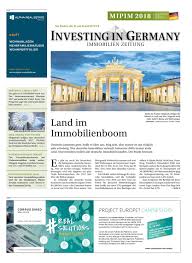 Darüber hinaus reduziert prelios durch die transaktion das strategische risiko, die aktuellen. Iig 2018 Deutsch Lowres By Immobilien Zeitung Verlagsgesellschaft Mbh Issuu