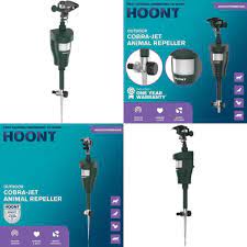 The hoont cobra water jet blaster animal repeller sprays a powerful yet harmless jet of water as soon as it detects an animal invading your this guarantees high efficiency with very low water usage. Hoont Cobra Outdoor Water Jet Blaster Animal Pest Repeller Motion Activated 705353212604 Ebay