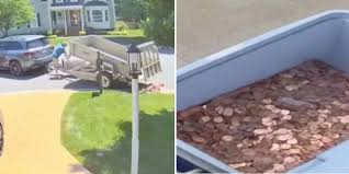 Avery sanford, 18, took those pennies and turned his act of anger into a positive for families in need. Petty Father Makes Final Child Support Payment With 80 000 Pennies Dumped On Family Driveway