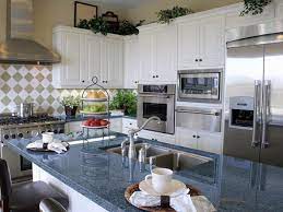 Come into our showroom to get kitchen countertop ideas, material comparisons, and countertop samples. Fascinating Blue Granite Countertops In Modern And Handsome Kitchens