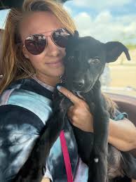 Adopted a new family member, Prudence the dog