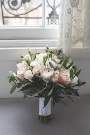 Too Much Greenery At The Bottom But Love The Flower And Green At The Top Bridal Bouquet Pink Blossom Tree Wedding Spring Wedding Bouquets
