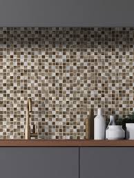 brown metal glass modern kitchen