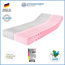 Baby materace foam mattress cot bed white 140 x 70 x 8 cm. Ravensberger Komfort San 50 Hr Kaltschaummatratze H2 Rg 50 45 80 Kg Made In Germany 10 Jahre Garan Matratze Kaltschaummatratze Ravensberger Matratzen