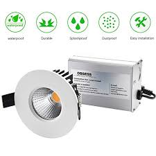 This video does not address wiring or how to hang the actual can light itself. Obsess 3 Inch Ip65 Waterproof Recessed Trim With 8w Cob Led Downlight Damp Location Use Bathroom Can Lighting Shower Room Downlights Ceiling Light White Aluminum Dimmable Neutral White 4000k Buy Online In Latvia