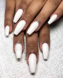 You're meant to take risks with your long nails, and instead of playing it safe with neutral, round nails, go for vibrant colors and accents that will command everyone's attention. 41 Chic White Acrylic Nails To Copy Page 3 Of 4 Stayglam