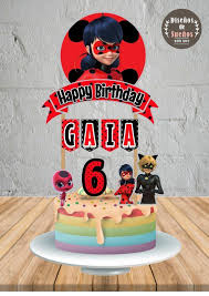 Pin By Rahaee On طرح کودکانه Lady Bug Birthday Cake Ladybug Birthday Birthday Cake Toppers
