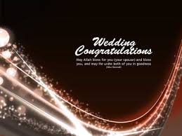 Send your good vibes and prayers for a happy marriage to any of your muslim friend, brother, sister, family member, relative, cousin or colleagues. Greeting Card Wedding Congrats G 03 Simplyislam Com