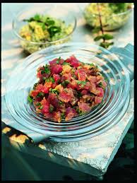 Tartare De Thon Et Taboule En 2020 Tartare De Thon Recette Tartare De Thon Recettes De Cuisine