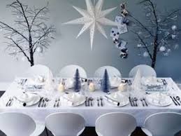 Winter Wonderland Table Setting Holiday Party Decorating Contemporary Christmas Christmas Decor Inspiration Contemporary Christmas Decor