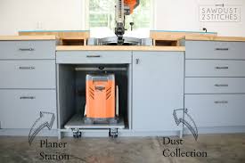 We partner with custom carpentry by carlos on custom cabinets and cabinet. My Dream Workshop Cabinets Sawdust 2 Stitches