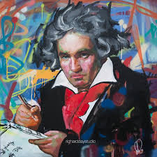 Ludwig Van Beethoven Original Painting 40 52 Etsy Art Parody Original Paintings Beethoven