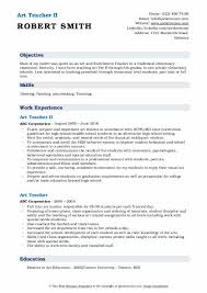 Find out what your potential employers want. Art Teacher Resume Samples Qwikresume