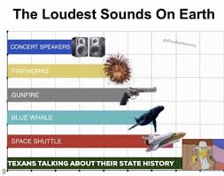 Texas The Loudest Sounds On Earth Meme United States Memes