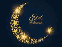 God bless you with prosperity and happiness; Eid Mubarek Gifs Tenor