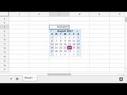 Make It Easy To Insert Dates Using A Pop Up Calendar Date Selector In A Cell In Google Sheets There Are Just A Few Quick Calendar Date Google Sheets Calendar