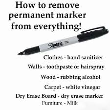 It's easy to mark up a surface by mistake. How To Remove How To Remove Permanent Marker Life Hacks Cleaning Hacks