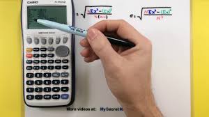 Statistics Calculating Standard Deviation Using A Casio Fx 9750gii Calculator Youtube