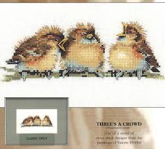 Threes A Crowd Counted Cross Stitch Pattern Valerie