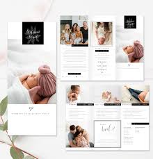Photography Trifold Brochure Template Photography Packages Etsy Trifold Brochure Template Photo Pricing Guide Trifold Brochure