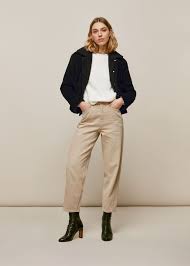 Black Utility Cord Borg Lined Jacket Whistles Whistles