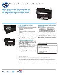 Windows xp, windows vista, 7, 8, 8.1, windows 10, windows detail: Hp Laserjet Pro M1217nfw Multifunction Printer Manualzz