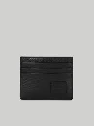 Handcrafted leather card wallet / business card holder. Small Leather Business Card Holder Trussardi