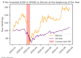 Anniversary date of the march 2020 crash. Bitcoin Performance 2020 Compared To Sp 500 Bitcoin